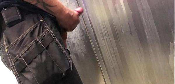  Worker started jerking off beside me in the urinal - Of course I finished him off.